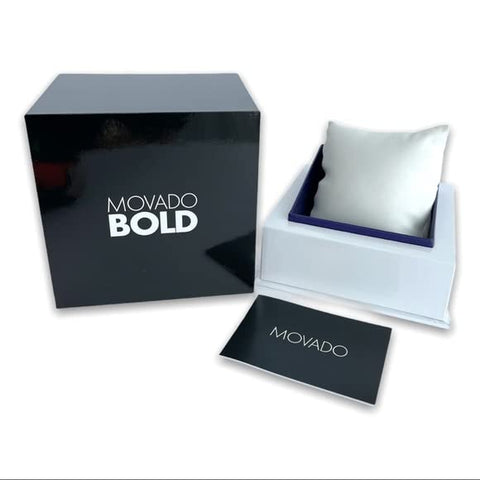Movado 3600901 Bold Evolution Blue Dial Silver Tone Mesh Band Stainless Steel Men's Watch Movado