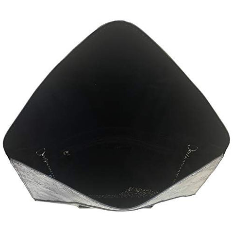 JNB Crushed Metallic Envelope Clutch, Bronze JNB
