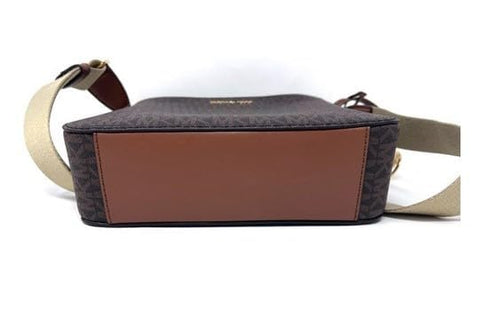 Michael Kors Small Leather Crossbody Bag (Brown) Michael Kors