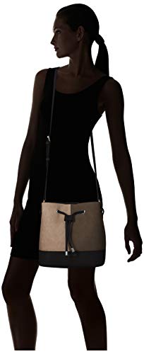 Calvin Klein womens Gabrianna Novelty Bucket Shoulder Bag, Grey Combo, One Size