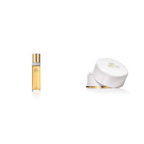 Elizabeth Taylor Women's Perfume, White Diamonds, Eau De Toilette EDT Spray, 3.3 Fl Oz & Body Powder for Women, Fragrance with Body Puff, White Diamonds, 2.6 Oz Elizabeth Taylor