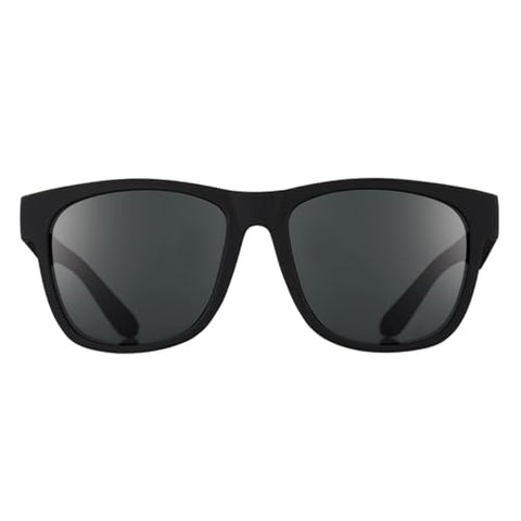 goodr Hooked on Onyx Polarized Sunglasses for Men & Women, Large Sized (BFG), Black Solid Frame with Black Non-Reflective Glare Reducing Lenses, UV400 Protection, No Slip, No Bounce