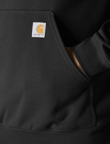 Carhartt Mens Loose Fit Midweight Logo Sleeve Graphic Fashion Sweatshirts, Black, X-Large US