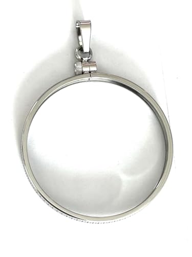Stainless steel Coin Bezels For 38mm Silver Dollars Morgan, Peace, Ike, Coin (Will not tarnish)