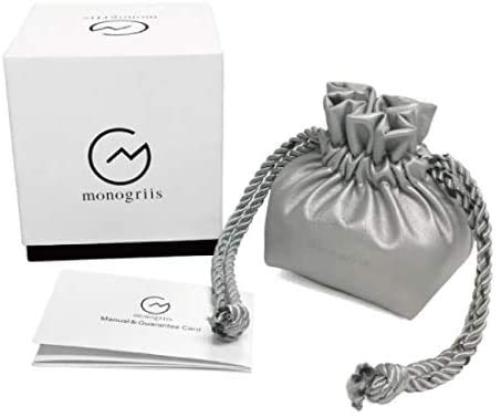 monogriis Women's Watch Mother of Pearl Dial Analogue Display Japan Brand (Black x Black) monogriis