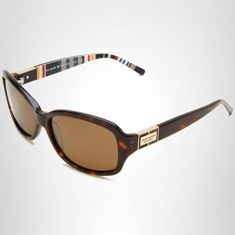 Kate Spade New York Annika Sunglasses, Women's Trendy Polarized Square Sunglasses with 100% UV Protection Coating & Branded Travel Case