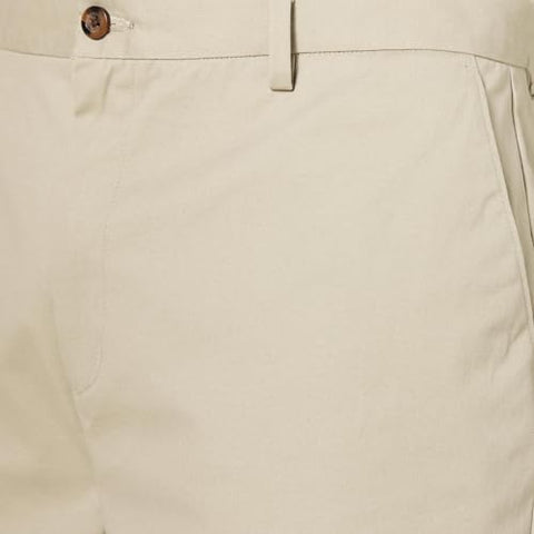 Amazon Essentials Men's Classic-Fit Wrinkle-Resistant Flat-Front Chino Pant (Available in Big & Tall), Khaki Beige, 36W x 34L