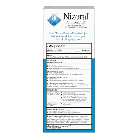 Nizoral Anti-Dandruff Shampoo with 1% Ketoconazole, Fresh Scent, 7 Fl Oz