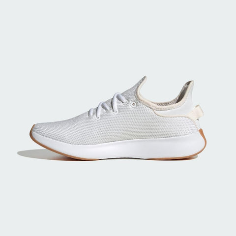 adidas Women's Cloudfoam Pure Sportswear Sneaker, White/Chalk White/Zero Metallic, 6 adidas