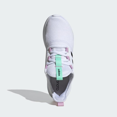 adidas Women's Cloudfoam Pure 2.0 Sneaker, White/Black/Pulse Mint, 8.5 adidas