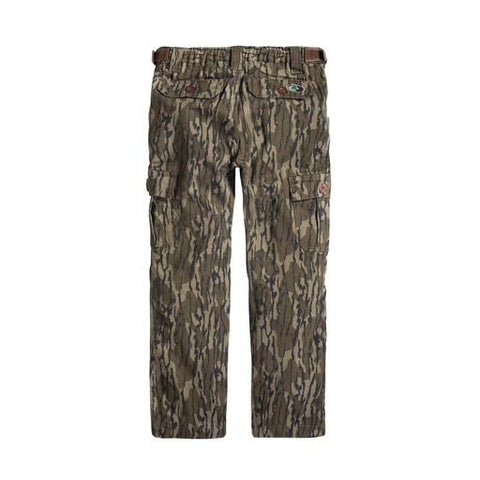 Mossy Oak Boy's Camo Kids Hunting Pants Youth Cotton Mill, Original Bottomland