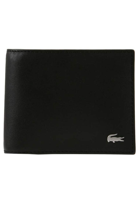 Lacoste Men's Fitzgerald Small Billfold Wallet, Black, One Size Lacoste