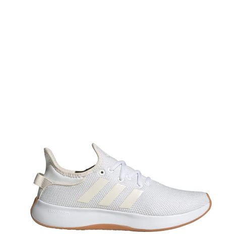 adidas Women's Cloudfoam Pure Sportswear Sneaker, White/Chalk White/Zero Metallic, 6 adidas