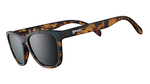 goodr Bosley's Basset Hound Dreams Polarized Sunglasses for Men & Women, Medium Sized (OG), Brown Translucent Frames with Brown Non-Reflective Lenses, UV400 Protection, No Slip, No Bounce