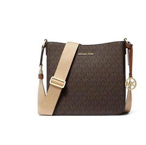 Michael Kors Small Leather Crossbody Bag (Brown) Michael Kors