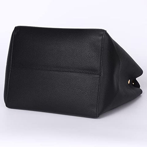 SQLP Black Bucket Work Tote Bags for Women the Tote Bag Leather Purse and handbags ladies Waterproof Shoulder commuter Bag sqlp