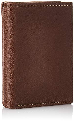 Timberland Men's Genuine Leather Rfid Blocking Trifold Wallet, Brown, One Size