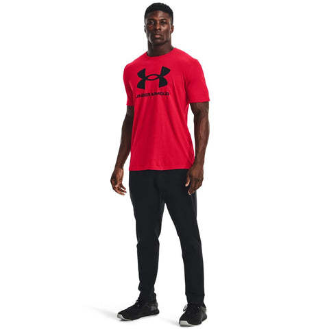 Under Armour Men's Sportstyle Logo Short Sleeve T Shirt, (600) Red / / Black, 3X-Large