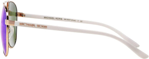 Michael Kors MK5007 104525 Rose Gold White/Blue Mirrored Sunglasses Michael Kors