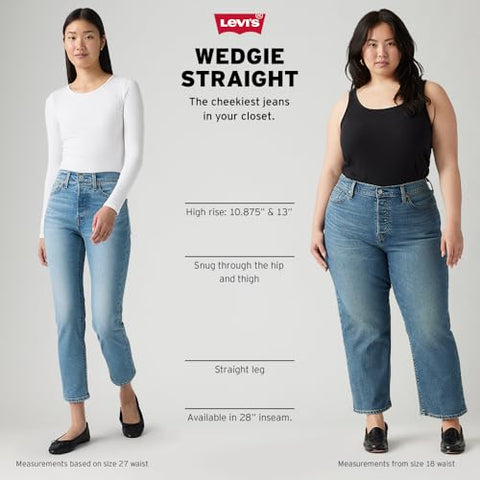 Levi's Women's Wedgie Straight Jeans, (New) Night Sight 28 Regular