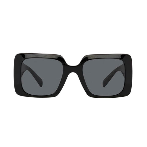 Versace VE 4405 GB1/87 Black Plastic Rectangle Sunglasses Grey Lens Versace