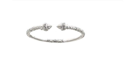 Better Jewelry Ridged Arrow .925 Sterling Silver West Indian Bangle (MADE IN USA) Better Jewelry