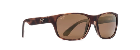 Maui Jim Men's and Women's Mixed Plate Polarized Rectangular Sunglasses, Matte Tortoise Rubber/HCL® Bronze, Medium Maui Jim