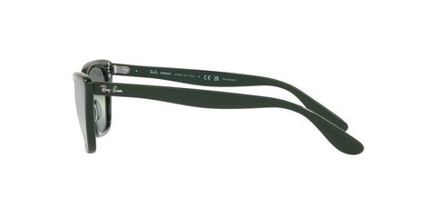 Ray-Ban Women's RB2299 Lady Burbank Cat Eye Sunglasses, Green/Dark Green Gradient Mirrored Polarized, 55 mm Ray-Ban