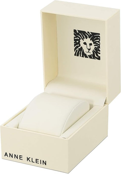 Anne Klein Women's Rose Gold-Tone and Light Pink Resin Bracelet Watch