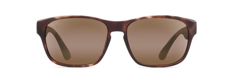 Maui Jim Men's and Women's Mixed Plate Polarized Rectangular Sunglasses, Matte Tortoise Rubber/HCL® Bronze, Medium Maui Jim