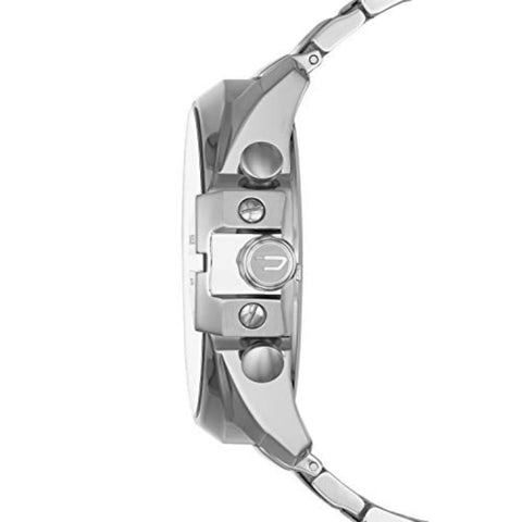Diesel Mega Chief Stainless Steel Chronograph Men's Watch, Color: Silver (Model: DZ4308) Diesel