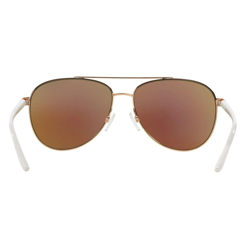 Michael Kors MK5007 104525 Rose Gold White/Blue Mirrored Sunglasses Michael Kors