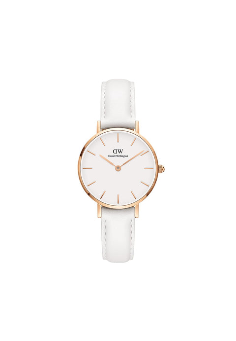 Daniel Wellington Petite Bondi 28mm Women's Watch, Leather Rose Gold Watch for Women Daniel Wellington