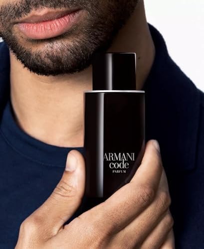 Armani Beauty – Code – Parfum – Cologne for Men – Fresh & Aromatic Men’s Fragrance – Bergamot, Clary Sage, Tonka Bean Notes - 4.2 Fl Oz Armani Beauty