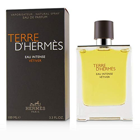 HERMES Terre D'Herm Eau Intense Vetiver Eau De Parfum for Men, 3.4 Ounce Hermes