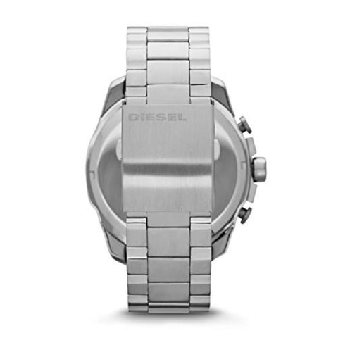 Diesel Mega Chief Stainless Steel Chronograph Men's Watch, Color: Silver (Model: DZ4308) Diesel