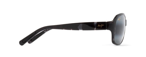 Maui Jim Women's Koki Beach Polarized Universal Fit Fashion Sunglasses, Black and Grey Tortoise/Neutral Grey, Medium Maui Jim