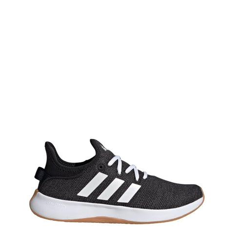 adidas Women's Cloudfoam Pure Sneaker, Black/White/Grey, 7 adidas