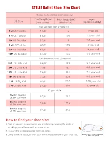 Stelle Ballet Shoes for Girls Toddler Ballet Slippers Soft Leather Boys Dance Shoes for Toddler/Little Kid/Big Kid (Ballet Pink, 10MT)
