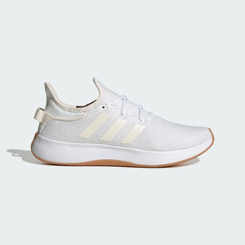 adidas Women's Cloudfoam Pure Sportswear Sneaker, White/Chalk White/Zero Metallic, 6 adidas