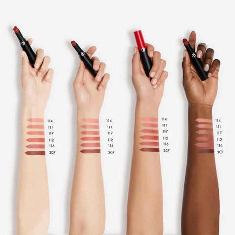 Giorgio Armani Lip Power Long-Lasting Matte Lipstick - 117 Graceful for Women - 0.11 oz Lipstick GIORGIO ARMANI