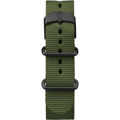 Timex Men's Expedition Scout 40mm Watch – Black Case Cream Dial with Green Fabric Strap