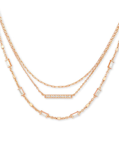 Kendra Scott Addison Multi Strand in Rose Gold Rose Gold Metal Kendra Scott