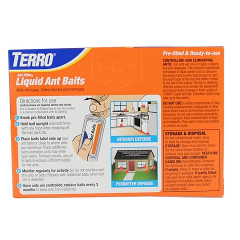 TERRO Ant Killer Bait Stations T300-3SR - Liquid Bait to Eliminate Ants - 18 Count Stations for Effective Indoor Ant Control Terro