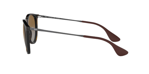 Ray-Ban Unisex RB4171 Erika Round Sunglasses, Light Havana/Polarized Grey Gradient Brown, 54 mm