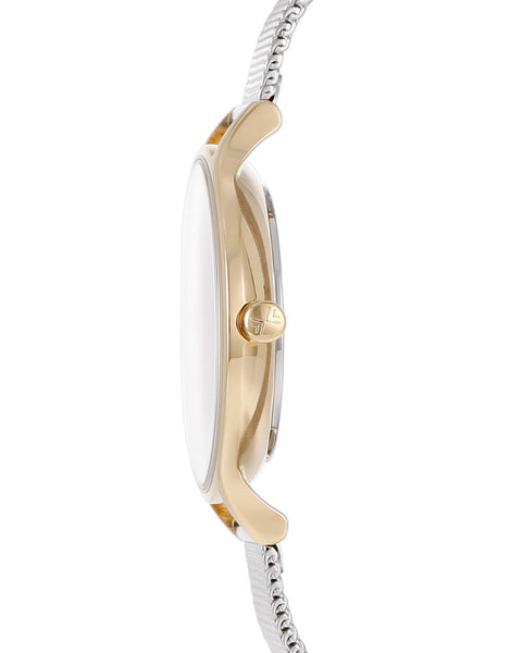 Skagen Women's Anita Lille Three-Hand Silver and Gold Two-Tone Stainless Steel Mesh Band Watch (Model: SKW2340) Skagen