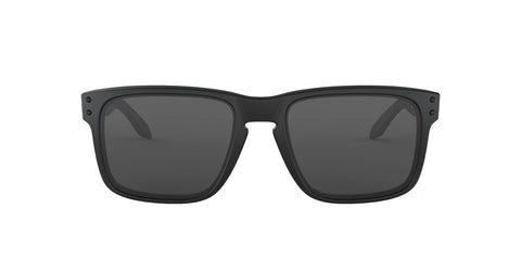 Oakley Men's OO9102 Holbrook Square Sunglasses, Matte Black Tonal Icon/Grey, 57 mm