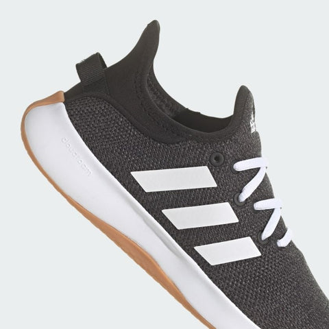 adidas Women's Cloudfoam Pure Sneaker, Black/White/Grey, 7 adidas