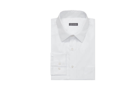 Van Heusen Men's Dress Shirt Regular Fit Poplin Solid, White, 17.5" Neck 34"-35" Sleeve Van Heusen