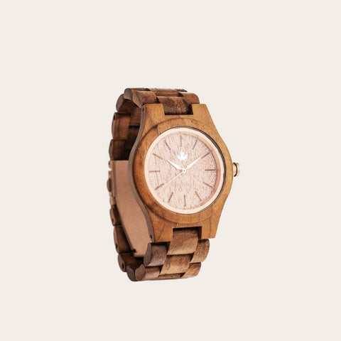 Teak Rosegold Wooden Watches for Women WoodWatch